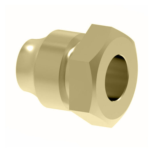 6100X6 by Danfoss | Threaded Sleeve Adapter | Nut | 3/8" Tube OD | Brass