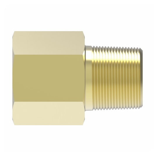 6200X4 by Danfoss | Threaded Sleeve Adapter | Male Connector | 1/4" Tube OD x 1/8" Male Pipe | Brass