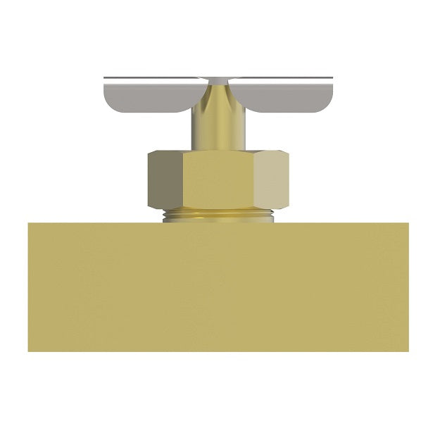 6805 by Danfoss | Needle Valve | Double Female Pipe | 1/4" Female NPTF x 1/4" Female NPTF | Brass