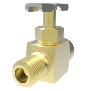 6825 by Danfoss | Needle Valve | Male to Female Pipe | 1/4" Female NPTF x 1/4" Male NPTF | Brass