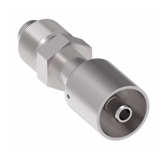 75712E-Z10 Weatherhead by Danfoss | 757 'E' Series | Male Bumped Tube O-Ring Swivel Crimp Fitting | -08 Male Bumped Tube O-Ring -05 Hose Barb | Steel