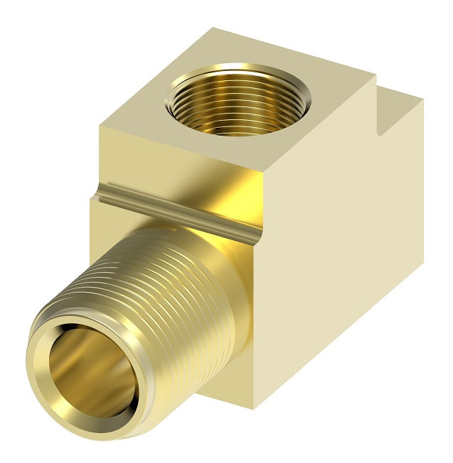 7898 by Danfoss | Hydraulic Brake Towed Trailer Brake Tee Adapter | 1/4" (7/16-24) Female Inverted x 1/4" (7/16-24) Female Inverted x 1/4" (7/16-24) Male Inverted | Brass