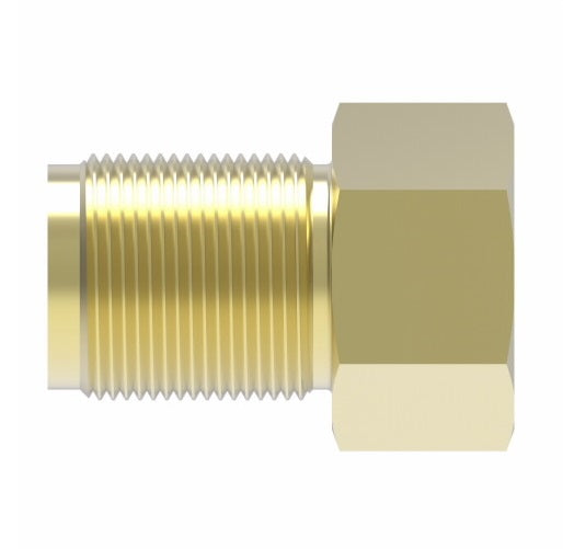 7732 by Danfoss | Hydraulic Brake Dual Master Cylinder Adapter | 7/16-20 Inverted Male x 1/4" Inverted Female | Brass