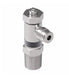 A55SCUX2.5X2 by Danfoss | Push to Connect Flow Control | Screwdriver Adjust | Right Angle | 5/32" Tube OD x 1/8" Male NPTF | Nickel Plated Brass