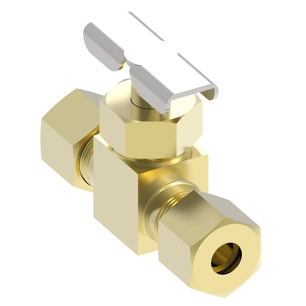 A6763 by Danfoss | Needle Valve | Compression x Compression | 3/16" Tube OD | Brass