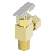 A555S by Danfoss | Needle Valve | Compression Angle | 90° Elbow | Selfalign | 1/4" Tube OD x 1/8" Male NPTF | Brass