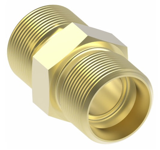 B1362X4 by Danfoss | Air Brake Adapter for Copper Tubing | Union (Body Only) | 1/4" Tube OD x 1/4" Tube OD | Brass