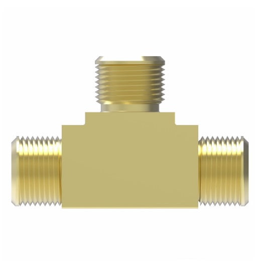 B1364X6 by Danfoss | Air Brake Adapter for Copper Tubing | Union Tee (Body Only) | 3/8" Tube OD x 3/8" Tube OD x 3/8" Tube OD | Brass