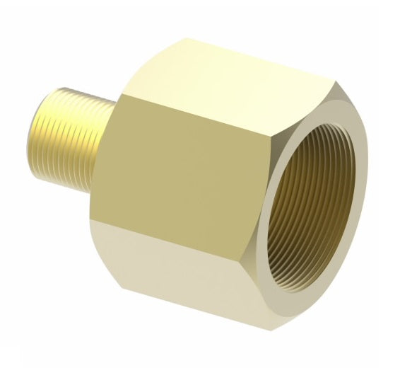 B1366X8 by Danfoss | Air Brake Adapter for Copper Tubing | Female Connector (Body Only) | 1/2" Tube OD x 3/8" Female Pipe | Brass