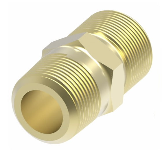 B1368X4 by Danfoss | Air Brake Adapter for Copper Tubing | Male Connector (Body Only) | 1/4" Tube OD x 1/8" Male Pipe | Brass