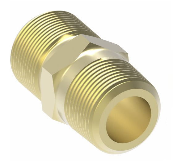 B1368X6X2 by Danfoss | Air Brake Adapter for Copper Tubing | Male Connector (Body Only) | 3/8" Tube OD x 1/8" Male Pipe | Brass