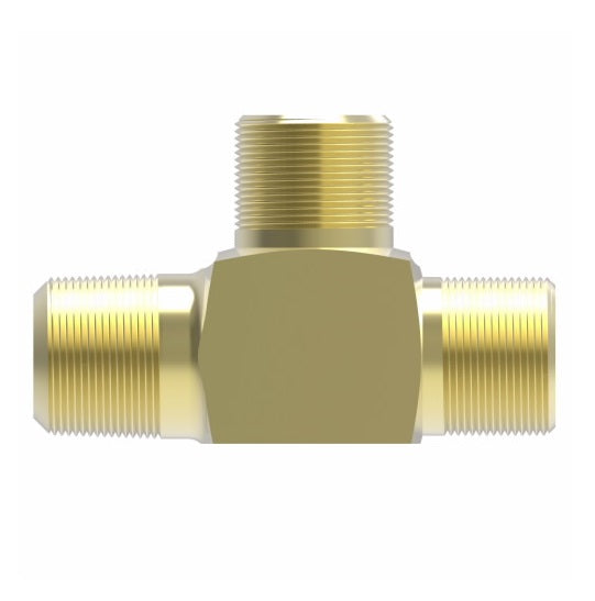 B1371X6X6X6 by Danfoss | Air Brake Adapter for Copper Tubing | Male Connector Run Tee (Body Only) | 3/8" Tube OD x 3/8" Tube OD x 3/8" Tube OD | Brass