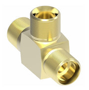 B1371X6 by Danfoss | Air Brake Adapter for Copper Tubing | Male Connector Run Tee (Body Only) | 3/8" Tube OD x 1/4" Tube OD x 3/8" Tube OD | Brass