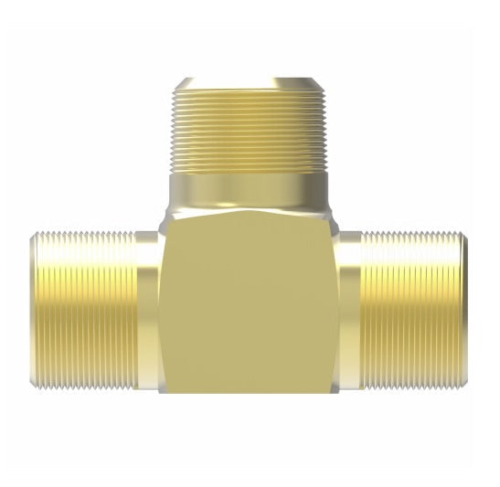B1372X8 by Danfoss | Air Brake Adapter for Copper Tubing | Male Connector Branch Tee (Body Only) | 1/2" Tube OD x 1/2" Tube OD x 3/8" Male Pipe | Brass