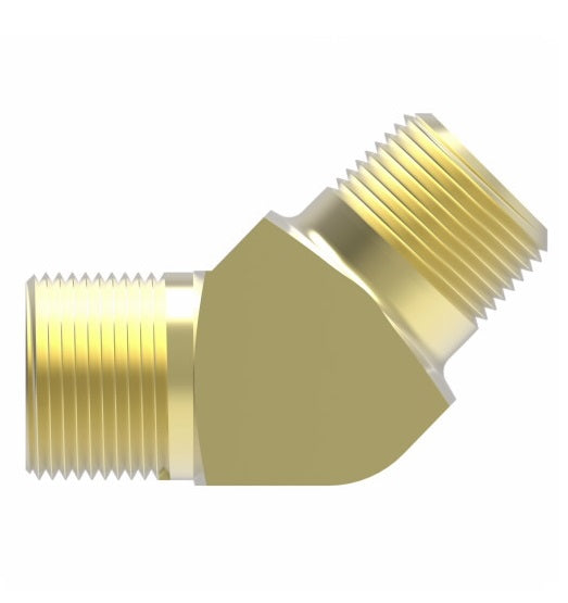 B1380X10 by Danfoss | Air Brake Adapter for Copper Tubing | Male Connector 45° Elbow (Body Only) | 5/8" Tube OD x 1/2" Male Pipe | Brass