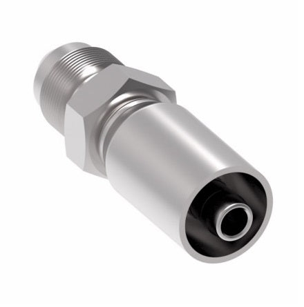 16E-516 Weatherhead by Danfoss | Everflex E Series | Male 37° JIC Rigid Crimp Fitting | -16 Male 37° JIC x -16 Hose Barb | Steel