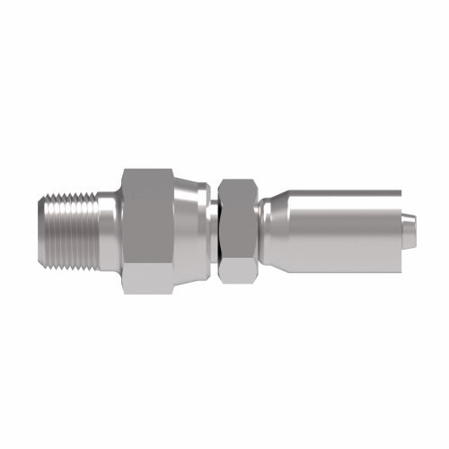 12E-J12 Weatherhead by Danfoss | Everflex E Series | Male Pipe Swivel Crimp Fitting | -12 Male NPTF Swivel x -12 Hose Barb | Steel