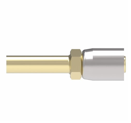 12E-T60 Weatherhead by Danfoss | Everflex E Series | Straight Tube Crimp Fitting | -10 Tube Size x -12 Hose Barb | Brass
