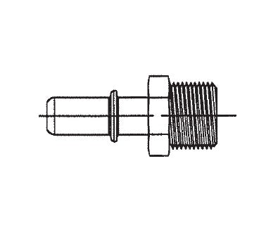 FF3959-0608B by Danfoss | Pipe Adapter | SAE J2044 Fitting | -06 Male NPTF x -08 Hose Barb | Brass