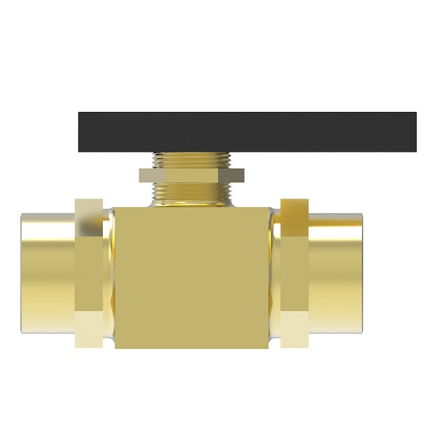 FF90593-02 by Danfoss | Instrumentation 2-Way Ball Valve | 1/8" Female NPT x 1/8" Female NPT | Brass