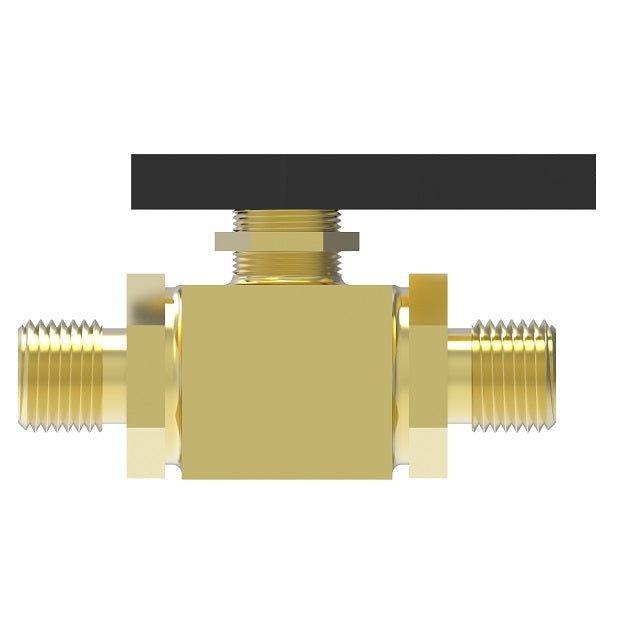 FF90594-04 by Danfoss | Instrumentation 2-Way Ball Valve | Compression | 1/4" Tube OD x 1/4" Tube OD | Brass