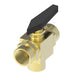 FF90597-06 by Danfoss | Instrumentation 3-Way Ball Valve | 3/8" Female NPTF x 3/8" Female NPTF | Brass