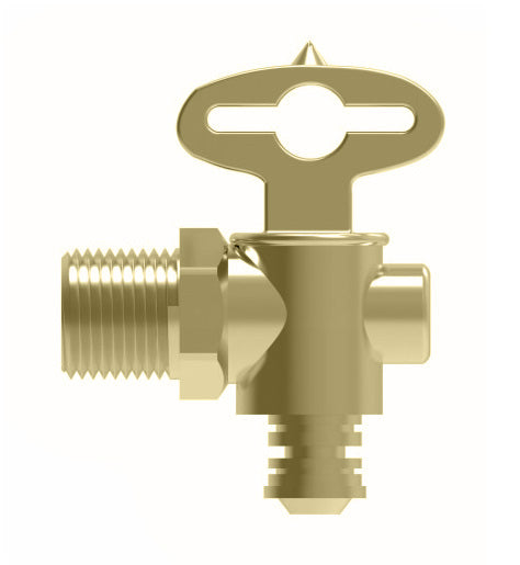 W15310 by Danfoss | Air Brake Adapter for Copper Tubing | Draincock | 1/4" Male Pipe | Brass