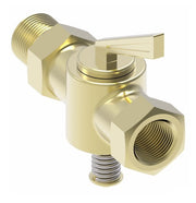 W20332 by Danfoss | Air Brake Adapter for Copper Tubing | Shut Off Valve | 1/4" Male Pipe x 1/4" Female Pipe | Brass