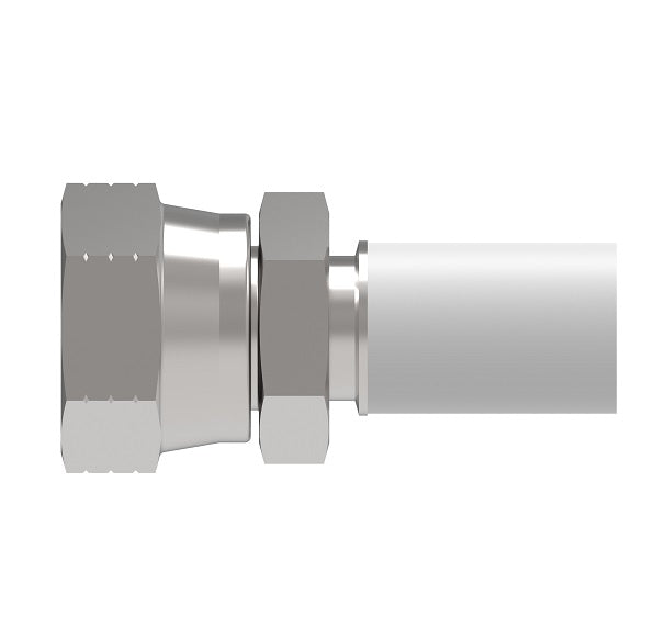 820024-24-316 by Danfoss | Conv-O-Crimp | JIC 37° Swivel Inserts with PTFE Sleeves Installed (Insert Only) | -24 Male Pipe x -24 Hose Barb | 316 Stainless Steel