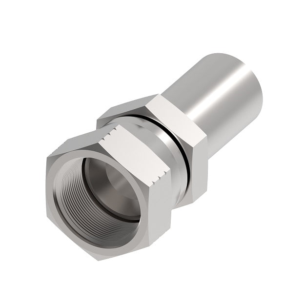 16-616-C by Danfoss | Conv-O-Crimp | Female 37° JIC Swivel Convoluted Hose Fitting | -16 Female 37° JIC Swivel x -16 Hose Barb | Carbon Steel