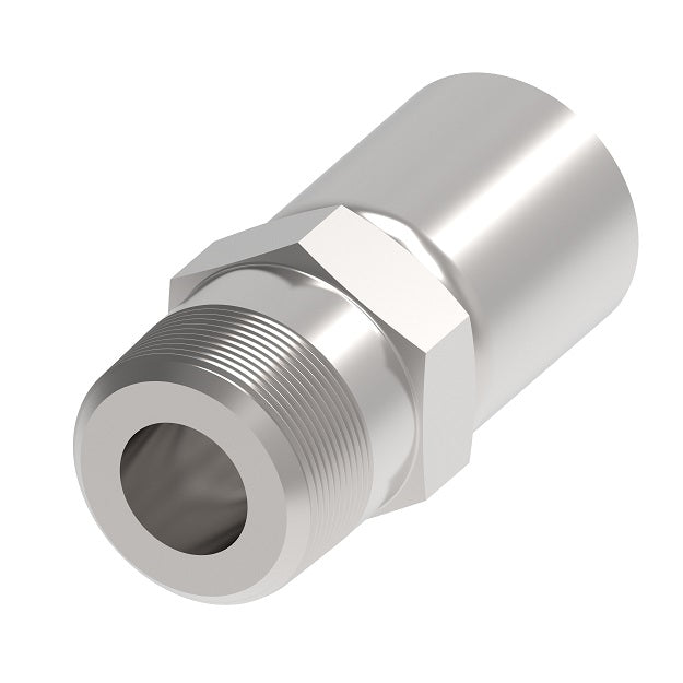 16-116-C by Danfoss | Conv-O-Crimp | Male Pipe Convoluted Hose Fitting | -16 Male Pipe x -16 Hose Barb | Carbon Steel