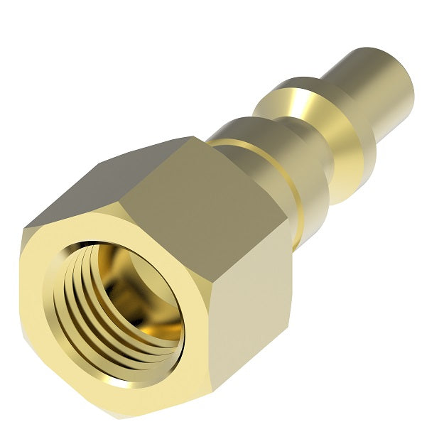 11B Hansen® by Danfoss | Pneumatic Quick Disconnect Coupling | 1000 Series / 3000 Series | 1/4" Female NPTF x 1/4" Body Size | Plug | Brass