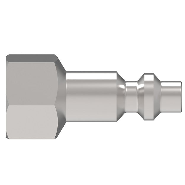 11 Hansen® by Danfoss | Pneumatic Quick Disconnect Coupling | 1000 Series / 3000 Series | 1/4" Female NPTF x 1/4" Body Size | Plug | Steel