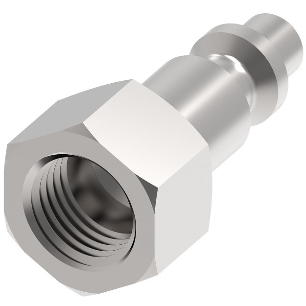 11 Hansen® by Danfoss | Pneumatic Quick Disconnect Coupling | 1000 Series / 3000 Series | 1/4" Female NPTF x 1/4" Body Size | Plug | Steel