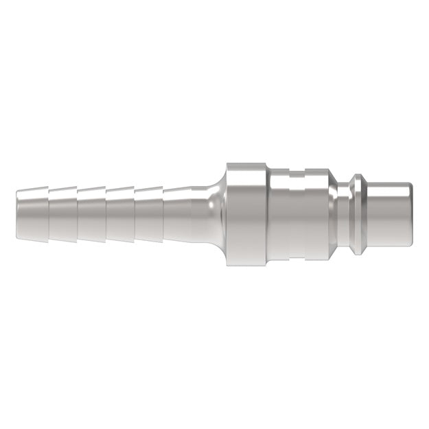 17 Hansen® by Danfoss | Pneumatic Quick Disconnect Coupling | 1000 Series / 3000 Series | Hose Barb End | 3/8" Hose ID x 1/4" Body Size | Plug | Steel