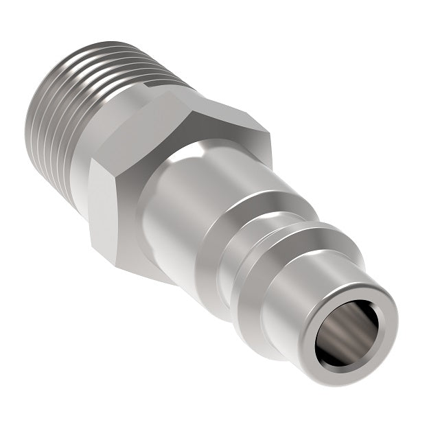 Stainless Steel Quick Connect Coupler - 1/4" Male NPT Air Hose Fitting, Made In USA