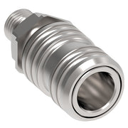 LL1100 Hansen® by Danfoss | Pneumatic Quick Disconnect Coupling | 1000 Series | 1/4" Male NPTF x 1/4" Body Size | Socket | NBR Seal | Stainless Steel