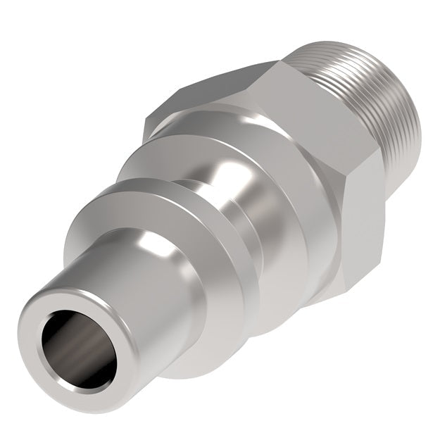 1G5E Hansen® by Danfoss | Pneumatic Quick Disconnect Coupling | 100 Series | 3/8" Male NPTF x 1/4" Body Size | Plug | Brass