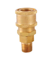 105 Hansen® by Danfoss | Pneumatic Quick Disconnect Coupling | 100 Series | 3/8" Male NPTF x 1/4" Body Size | Socket | Buna-N Seal | Brass