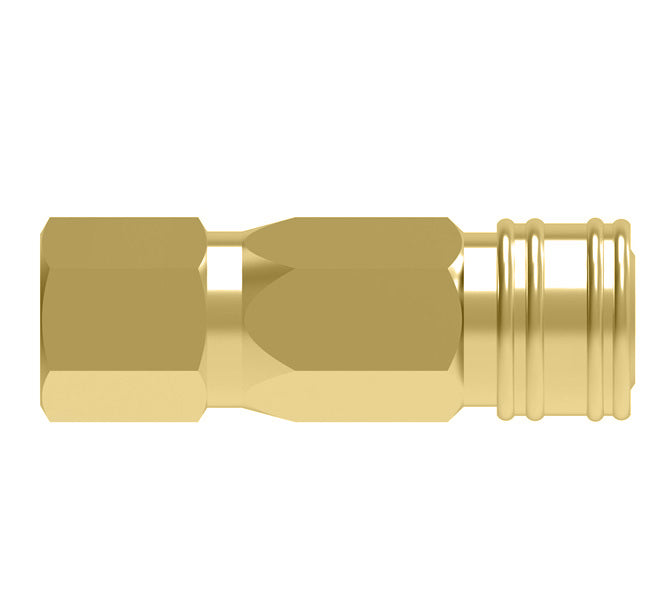 28S12F Hansen® by Danfoss | Pneumatic Quick Disconnect Coupling | 180/280 Series | 1/8" Female NPTF x 1/8" Body Size | Socket | Buna-N Seal | Brass