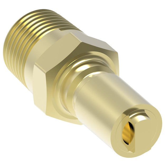 185E Hansen® by Danfoss | Pneumatic Quick Disconnect Coupling | 180/280 Series | 1/8" Male NPTF x 1/8" Body Size | Plug | Brass