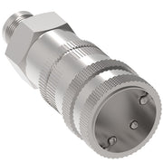 2HG720 Hansen® by Danfoss | Food & Beverage Quick Disconnect Coupling | 2HKGL Series | 7/16-20 Male UNF x 1/4" Body Size | Socket for Gas | NBR Seal | Stainless Steel