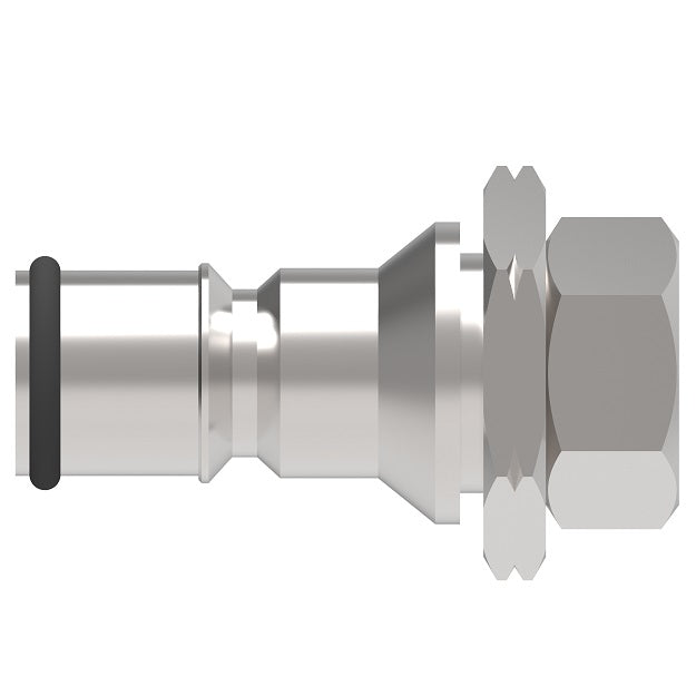 2KIGF16 Hansen® by Danfoss | Quick Disconnect Coupling | 2HKIG Series | 1/4" Female NPTF x 1/4" Body Size | Plug | NBR Seal | Stainless Steel