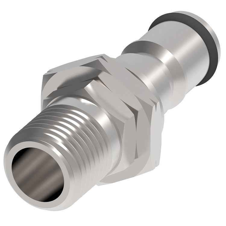 2KILF720 Hansen® by Danfoss | Quick Disconnect Coupling | 2HKIL Series | 7/16" Female NPTF x 1/4" Body Size | Plug | NBR Seal | Stainless Steel