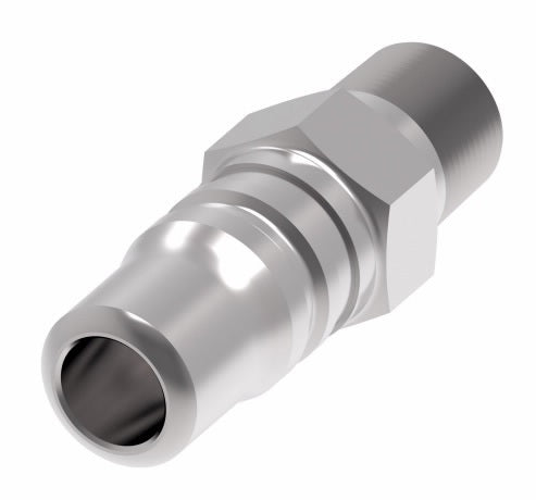 3L25G Hansen® by Danfoss | Pneumatic Quick Disconnect Coupling | 3RL Series | 1/2" Male NPTF x 3/8" Body Size | Plug | With Bleeder Ball Check | Steel