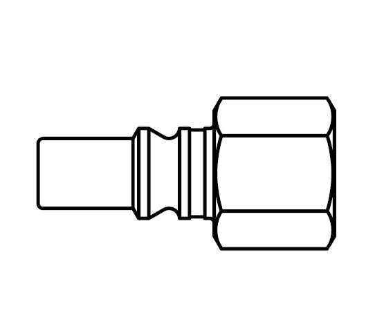 3806 Hansen® by Danfoss | Pneumatic Quick Disconnect Coupling | 310 Series | 3/8" Female NPTF x 3/8" Body Size | Plug | Steel