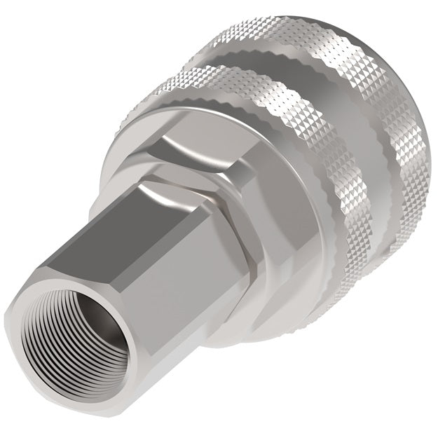 310 Hansen® by Danfoss | Pneumatic Quick Disconnect Coupling | 310 Series | 3/8" Female NPTF x 3/8" Body Size | Socket | Buna-N Seal | Brass