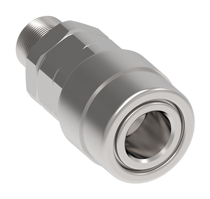 310313 Hansen® by Danfoss | Pneumatic Quick Disconnect Coupling | 310 Series | 3/8" Male NPTF x 3/8" Body Size | Socket | Buna-N Seal | Steel