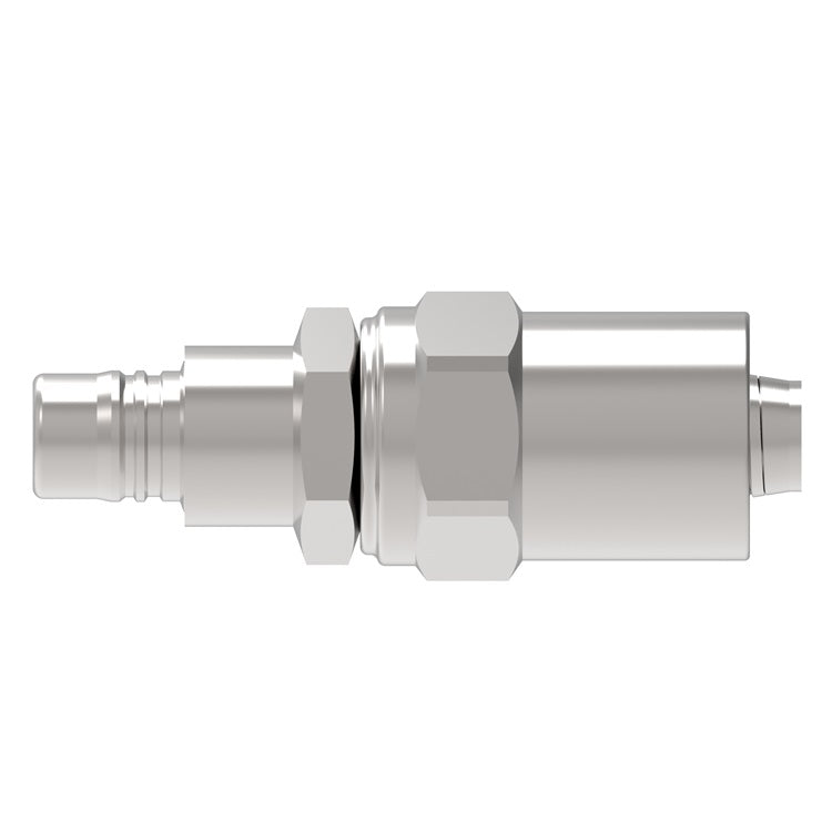 3L23D9 Hansen® by Danfoss | Pneumatic Quick Disconnect Coupling | 3RL Series | Hose Clamp End | 11/16" Hose OD | 3/8" Hose ID x 3/8" Body Size | Plug | Steel