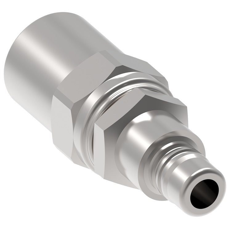 3L28P13 Hansen® by Danfoss | Pneumatic Quick Disconnect Coupling | 3RL Series | Hose Clamp End | 13/16" Hose OD | 1/2" Hose ID x 3/8" Body Size | Plug | Steel